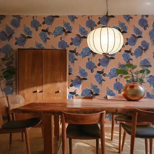 Camellia Wallpaper, cotton candy