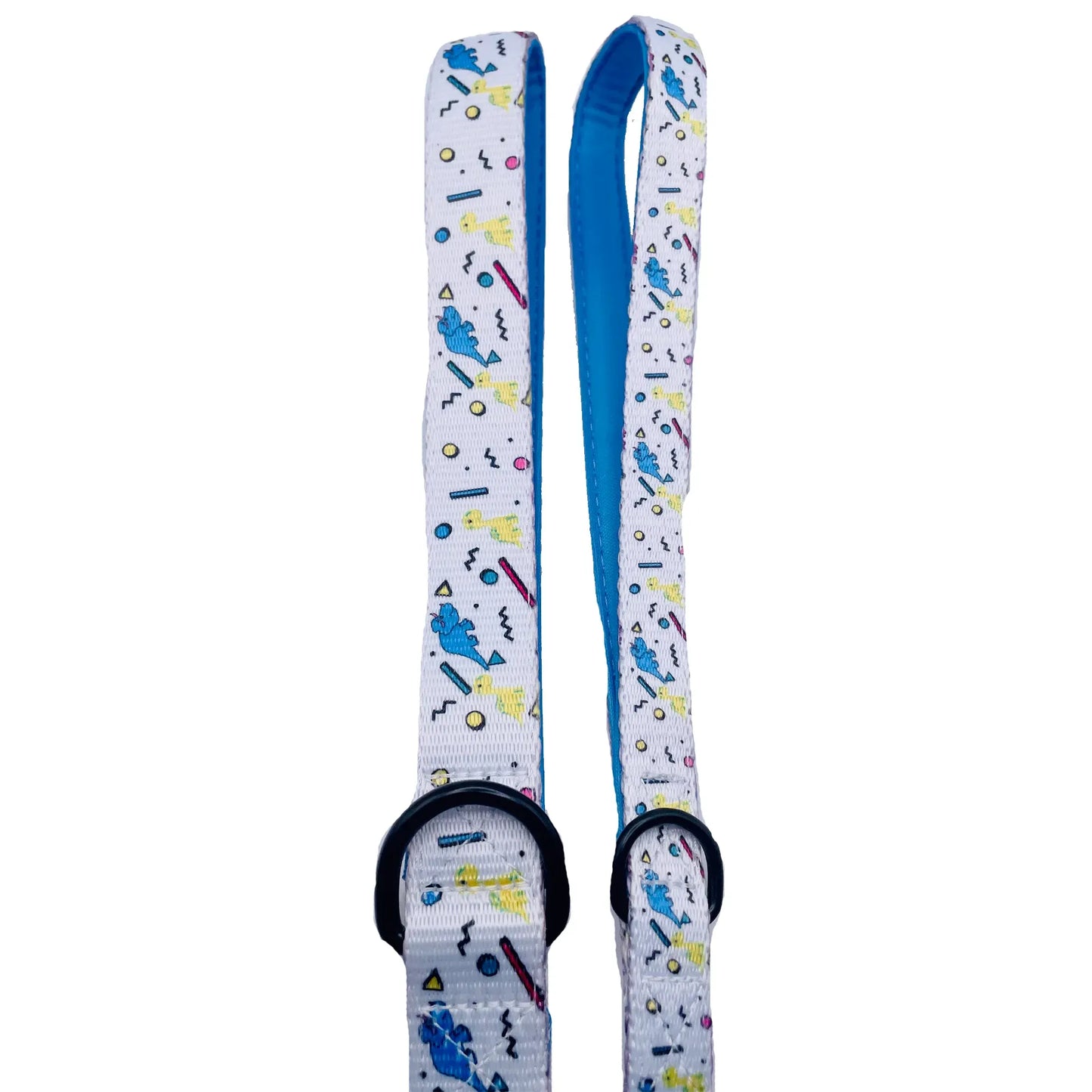 Dino Doggy White Dinosaur Dog Leash