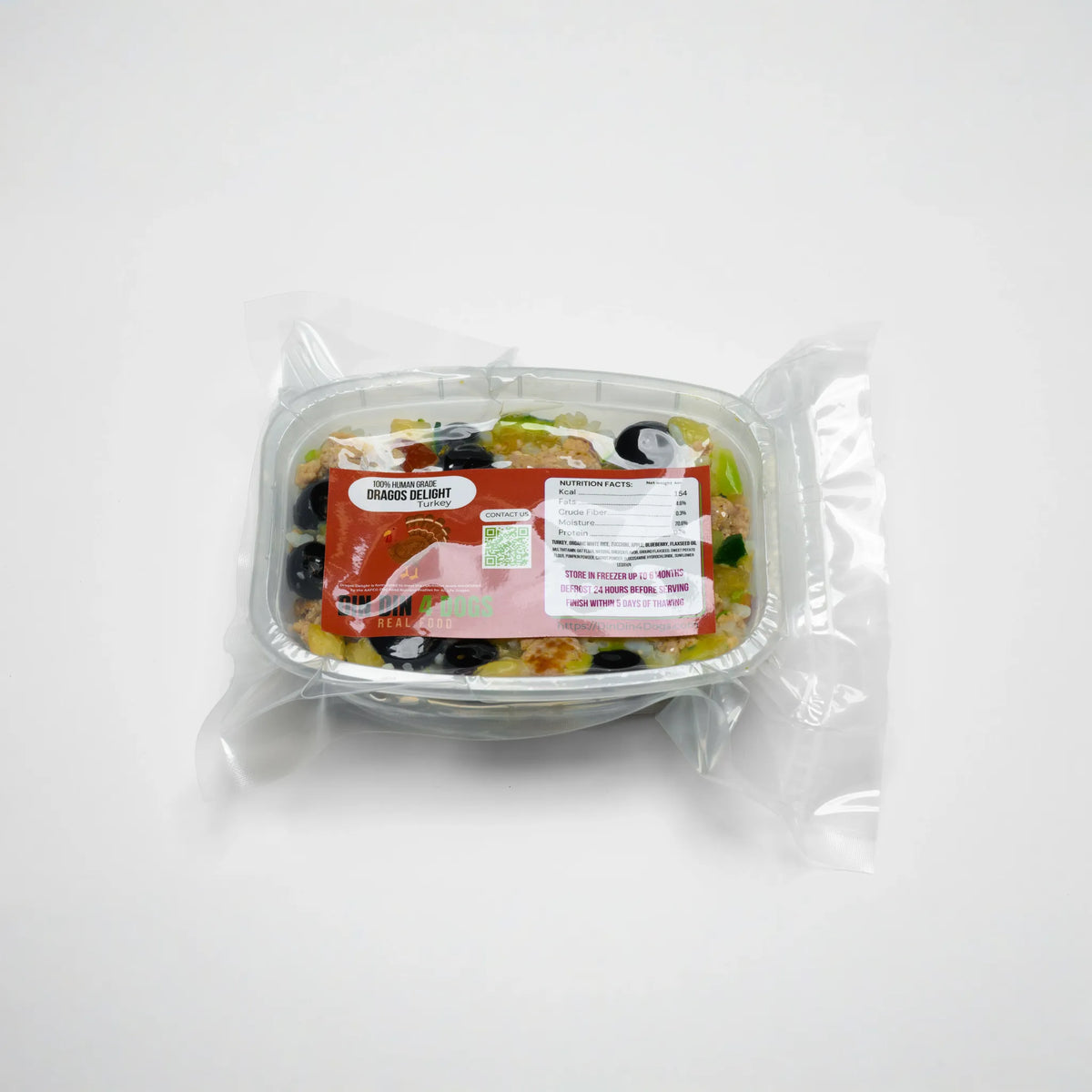 Small Breed - Tasty Turkey, case includes 30, 4oz meals - 🆕 New Arrivals, All Products, Products from Din Din 4 Dogs, 🐾 Animals + Pet Supplies 🐾, 🐾 Pet Supplies - Little Red General Store