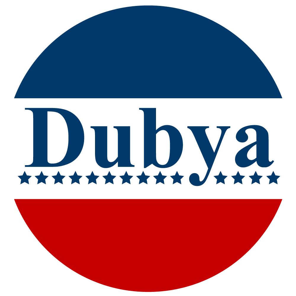 Dubya Campaign Sticker