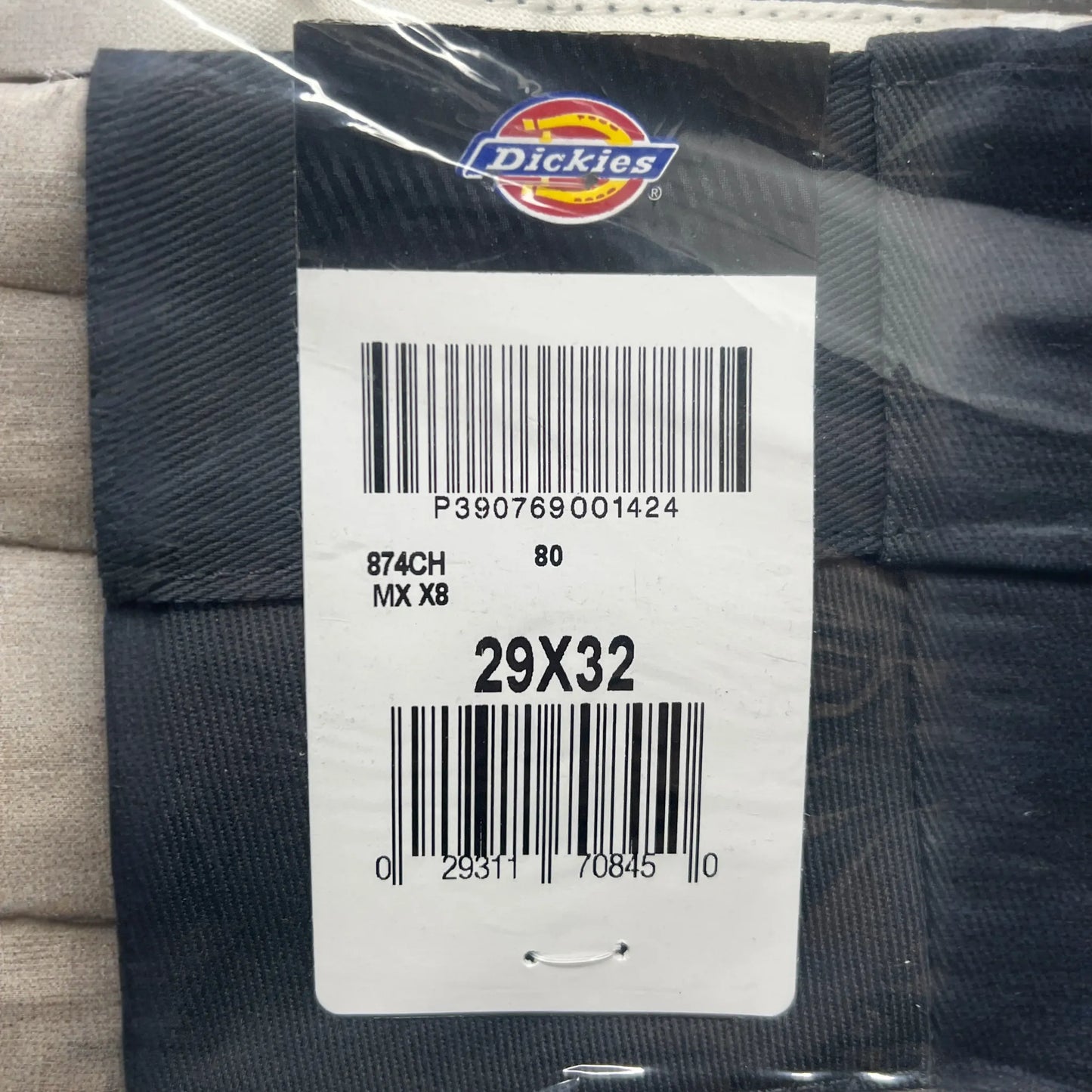 DICKIES Original 874 Original Fit Work Pants Men's Sz 29X32 Charcoal Grey 874CH