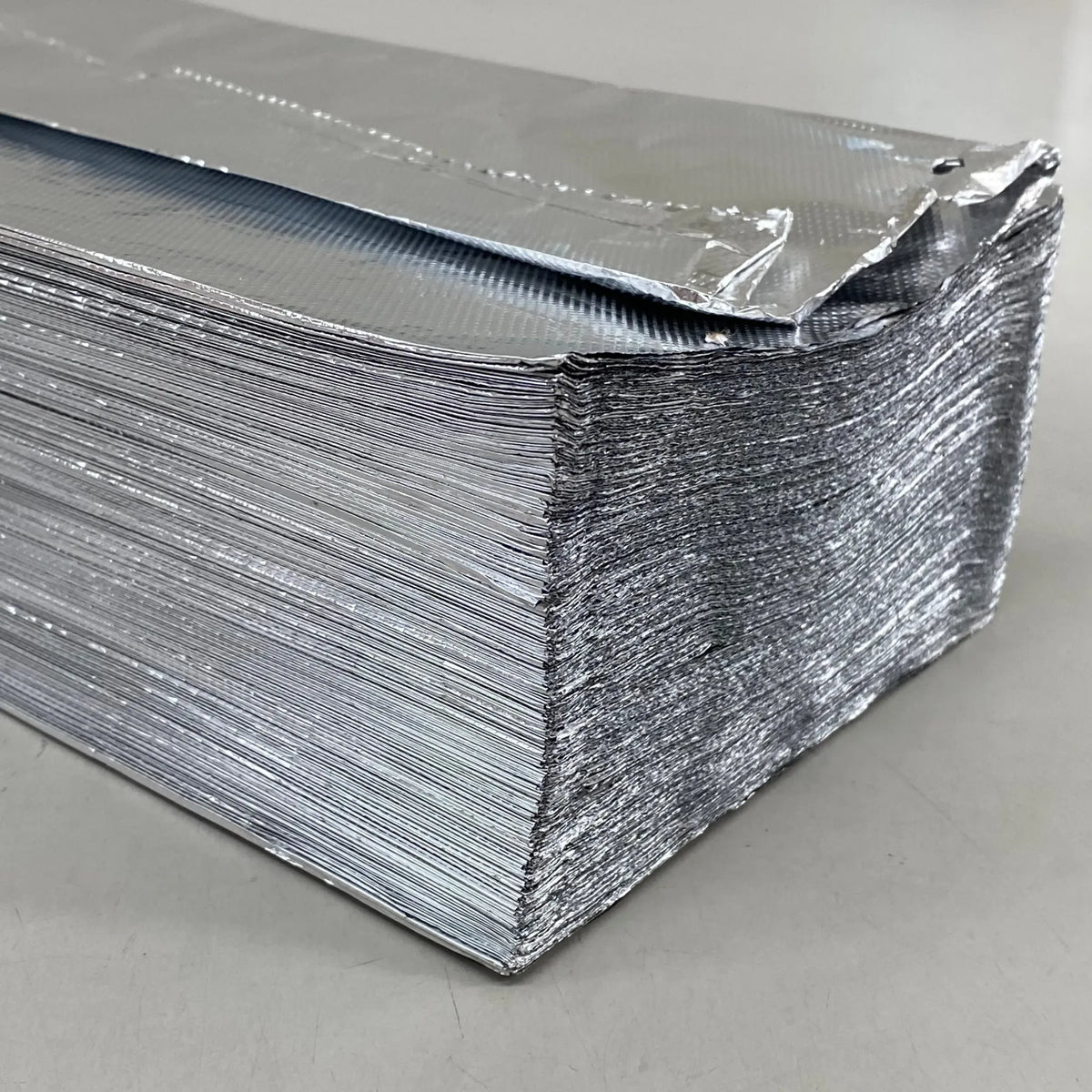 WESTERN PLASTICS (500 Pack, 1 Box) Aluminum Interfolded Foil Sheets 12"x 10 3/4" 634 (New Other- Slightly Distressed Box)