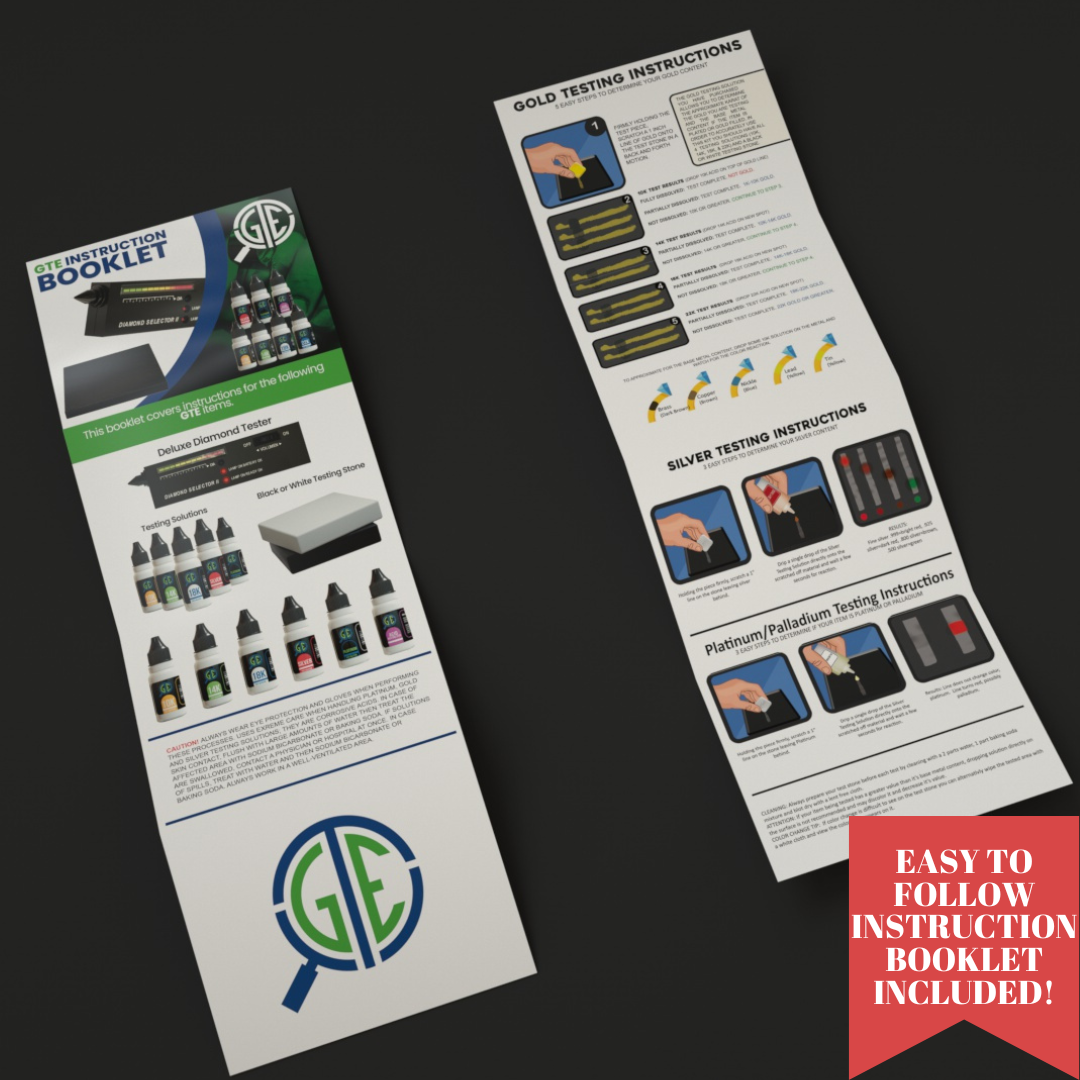 3 Bottles of JSP 10K Gold Acid Testing Solution Jewelry Test Tester Precious Metals