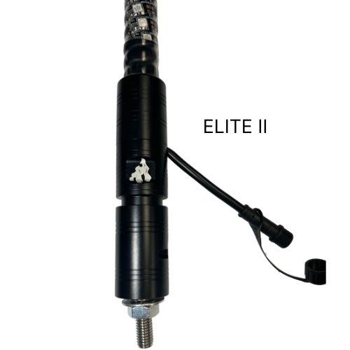 4' LED Whip Elite HD II Single Whip Magnetic Mount