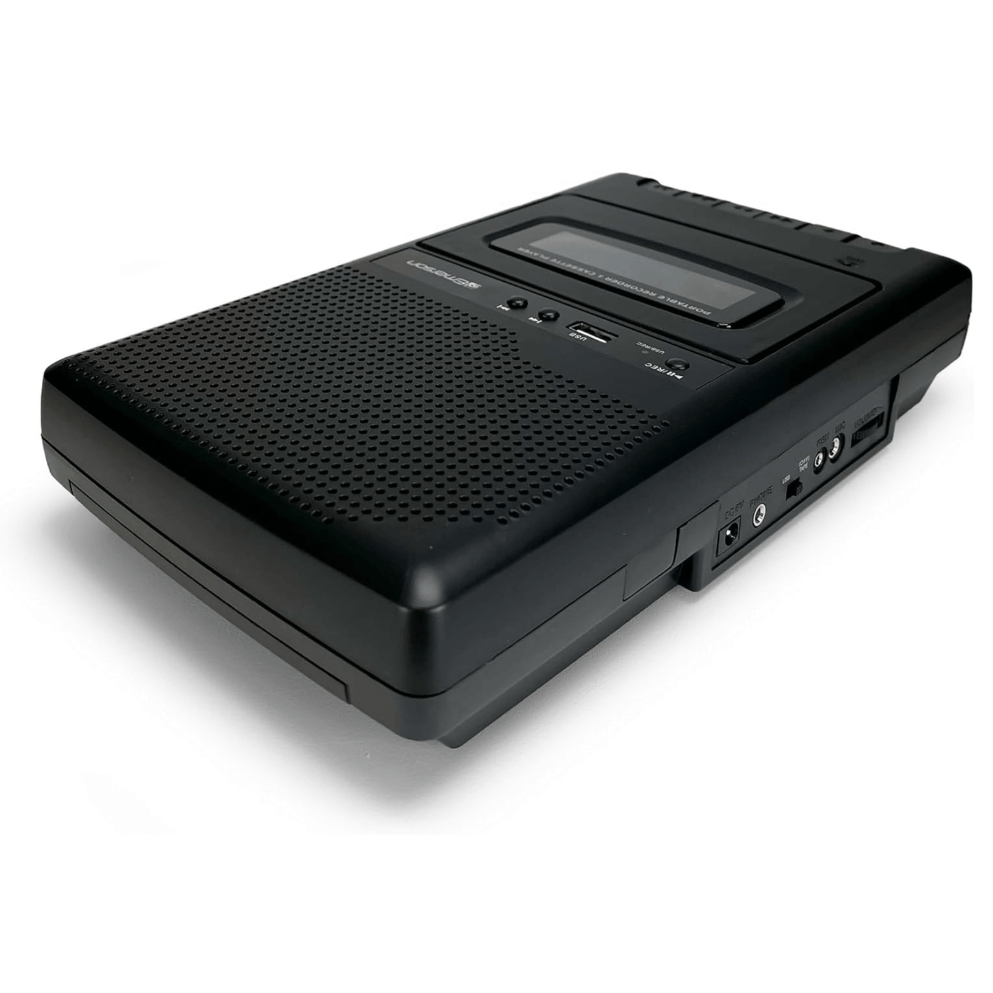 Emerson Portable Cassette Player and Recorder w Digital Conversion and Mic Input
