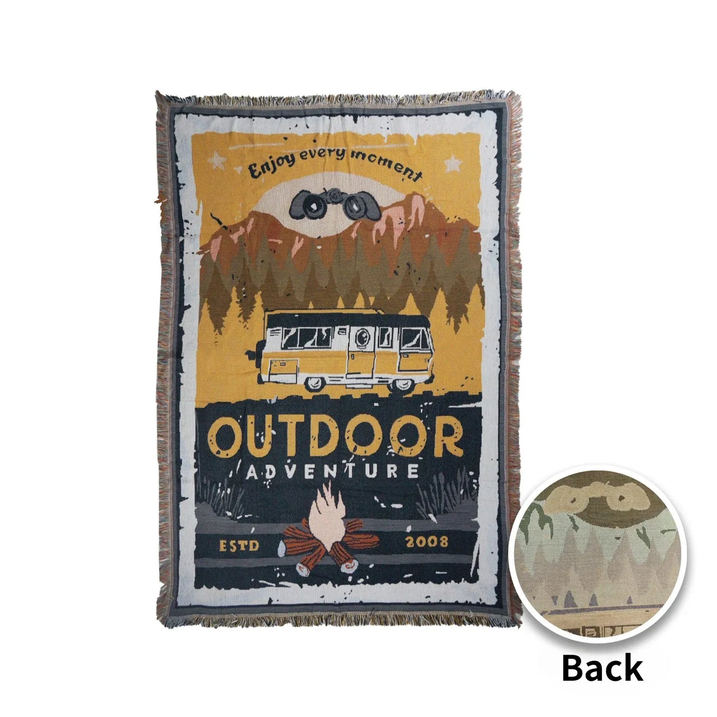 HYUGA Extra Large Camping Blanket (68"x48")- Camping Rug, Beach Blanket, Picnic Blanket, Outdoor Blanket, Bed Sofa Couch