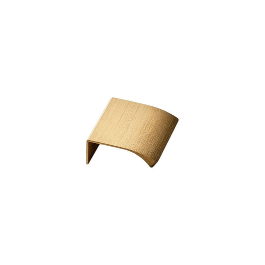 Brushed Bronze "Edge Straight" Tab Drawer Pulls