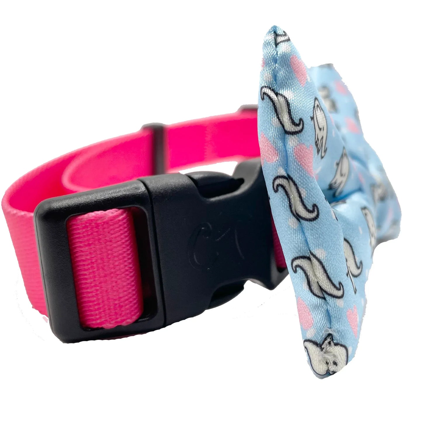 Elephant Love Blue Dog Bow Tie