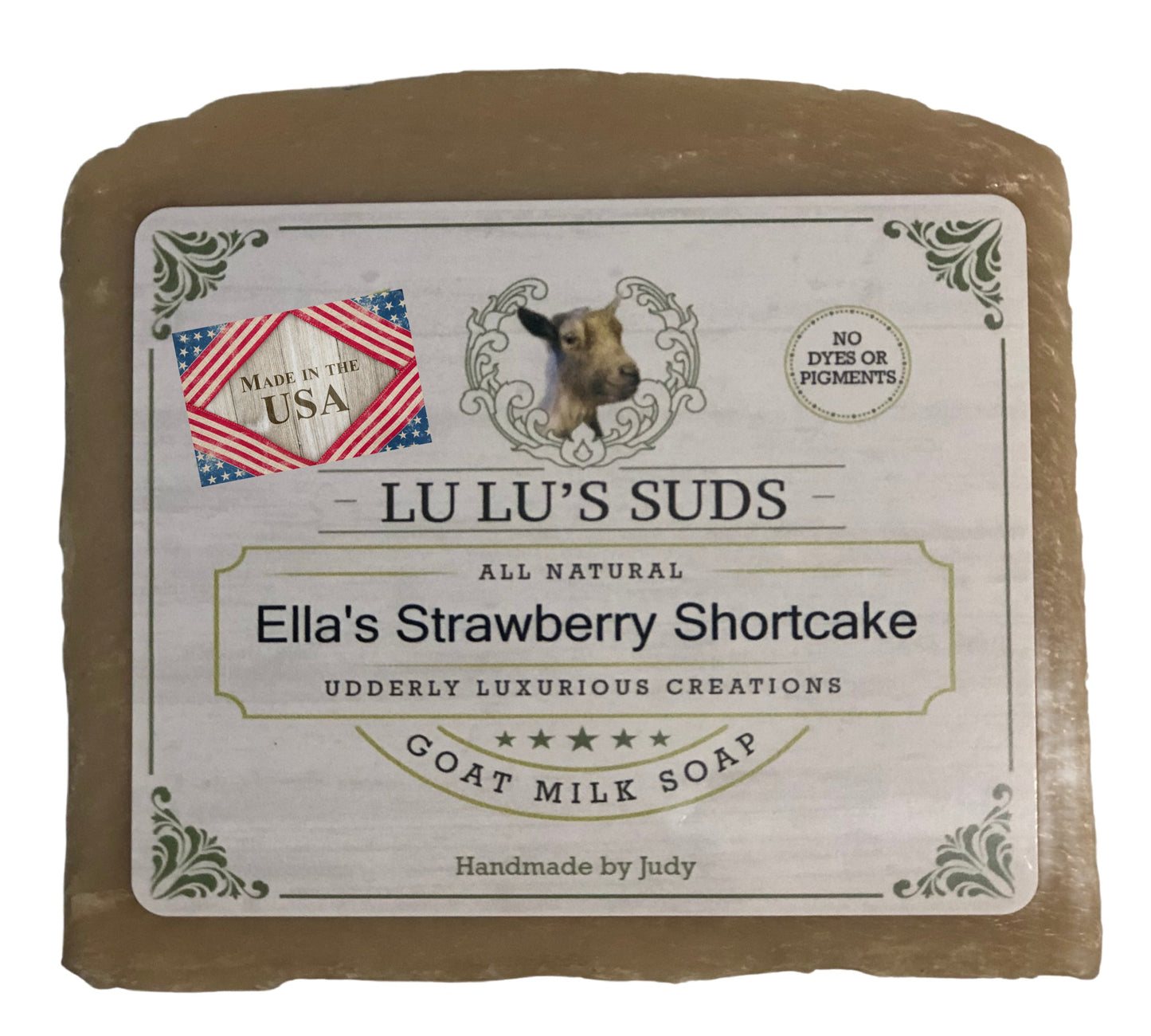 Ella's Strawberry Shortcake Goat Milk Soap 5 oz.