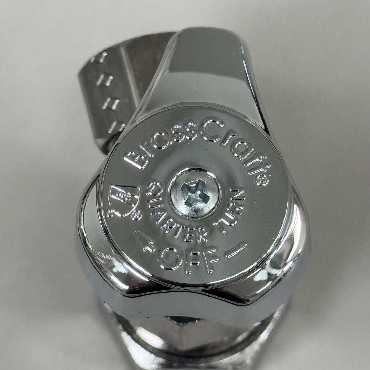 ZA@ BRASS CRAFT (5 PACK) 1/4" Turn Angle Supply STOP Valve 1/2"x3/8" Chrome G2CR19XC As-is Damaged Packaging