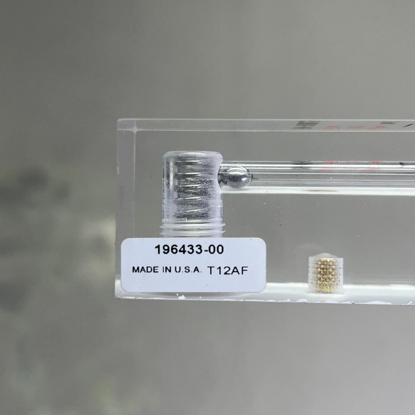 DOHRMANN ENTERPRISES INC. Flowmeter For 1/4"IDx3/8"ID Hose 6.5" Clear FM-1008.5