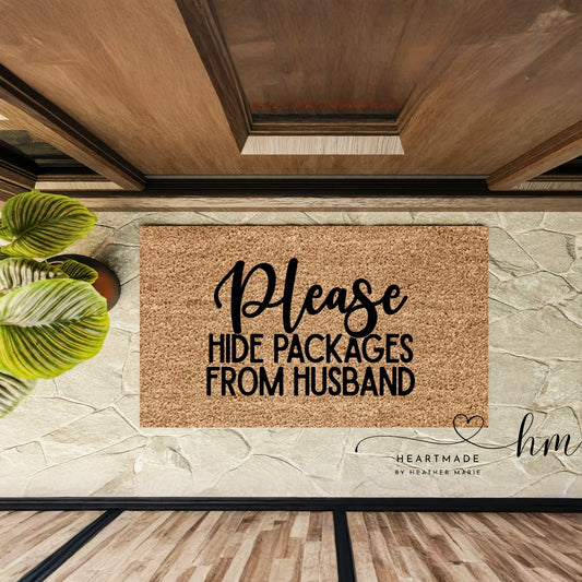 Hide Packages from Husband Doormat