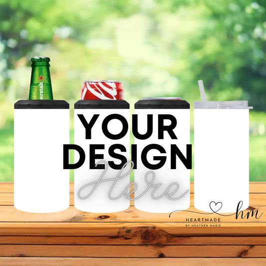 4 in 1 Custom Tumbler 3D Tumbler