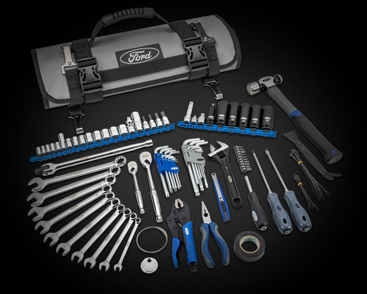 86pc Ford Brand Tool Roll Kit