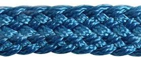 FLAT BRAID HALTHER W/9' LEAD BLUE