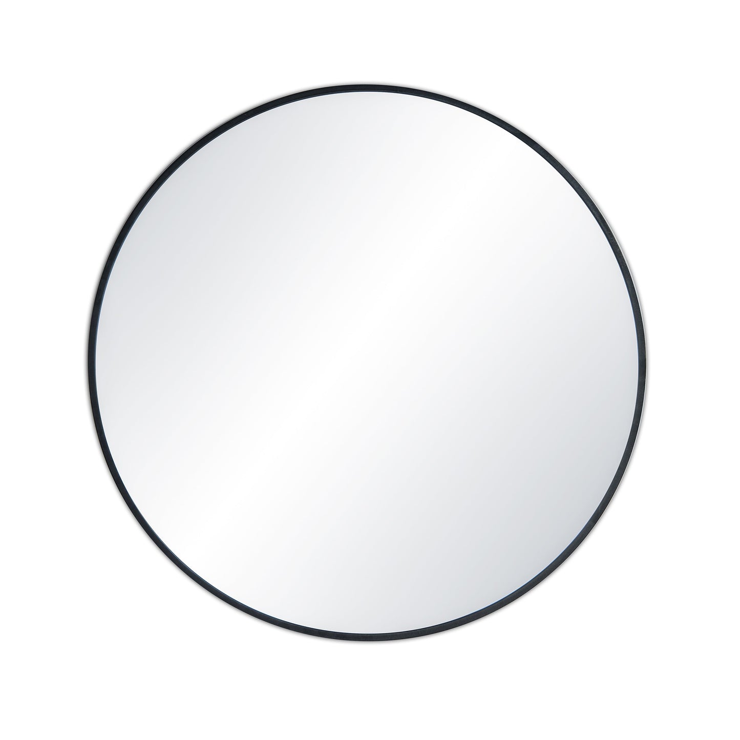 24" Round Metal Frame Shatterproof Wall Mount Mirror
