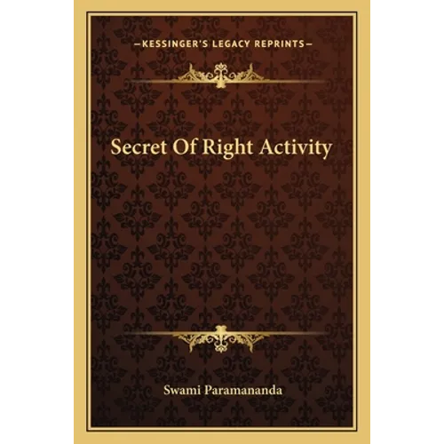 Secret Of Right Activity