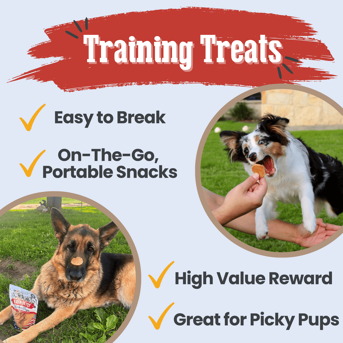 Americana Chicken Chips for Dogs | Celebrate with USA-made Dog Treats