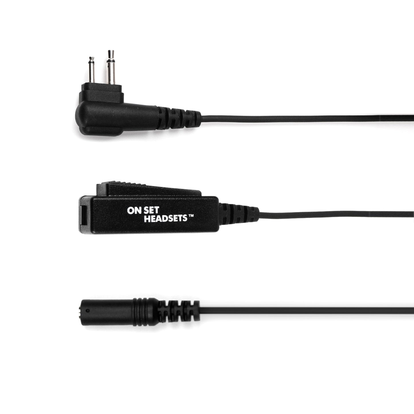 On Set Headsets™️FilmPro Y Motorola M1 2-Pin Compatible Connector (Black)