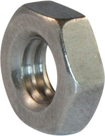 1/4-28 Hex Jam Nut 18-8 Stainless Steel