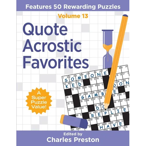 Quote Acrostic Favorites: Features 50 Rewarding Puzzles
