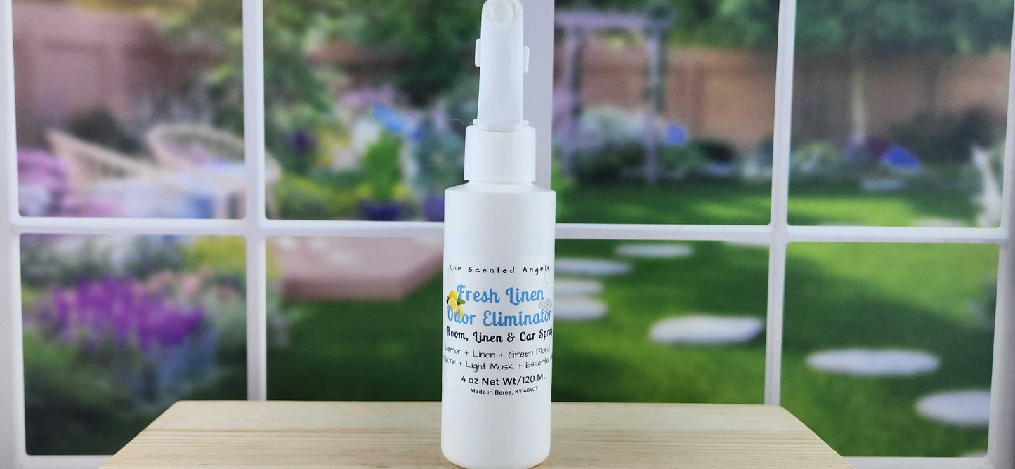 Fresh Linen - Room, Linen, and Car Odor Eliminating Spray Long-Lasting 4 oz