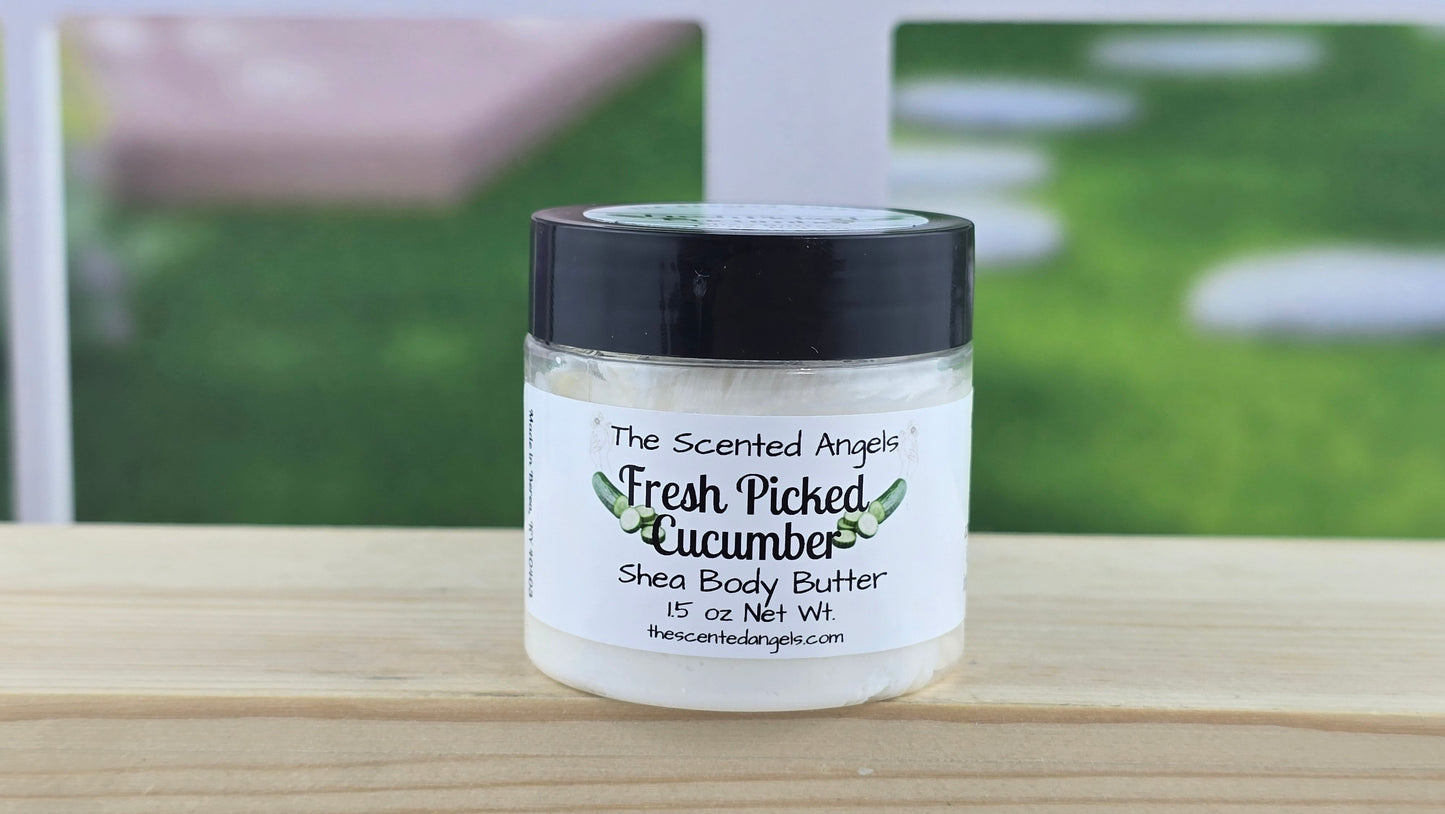 TSA Handmade Fresh Picked Cucumber Whipped Shea Body Butter