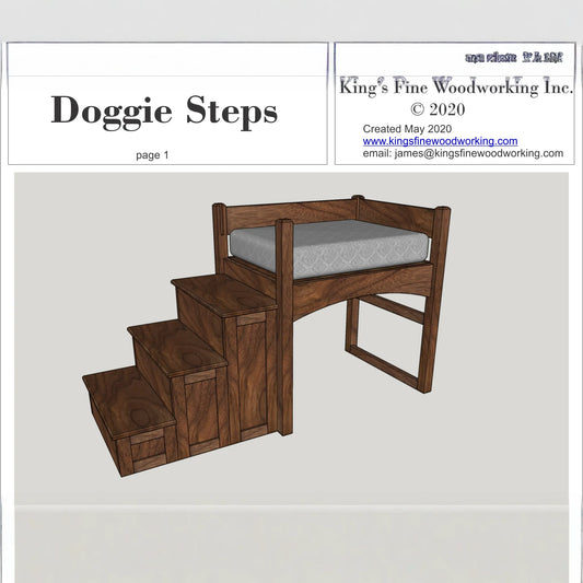 Doggy Steps Plan detailed 3D in PDF format