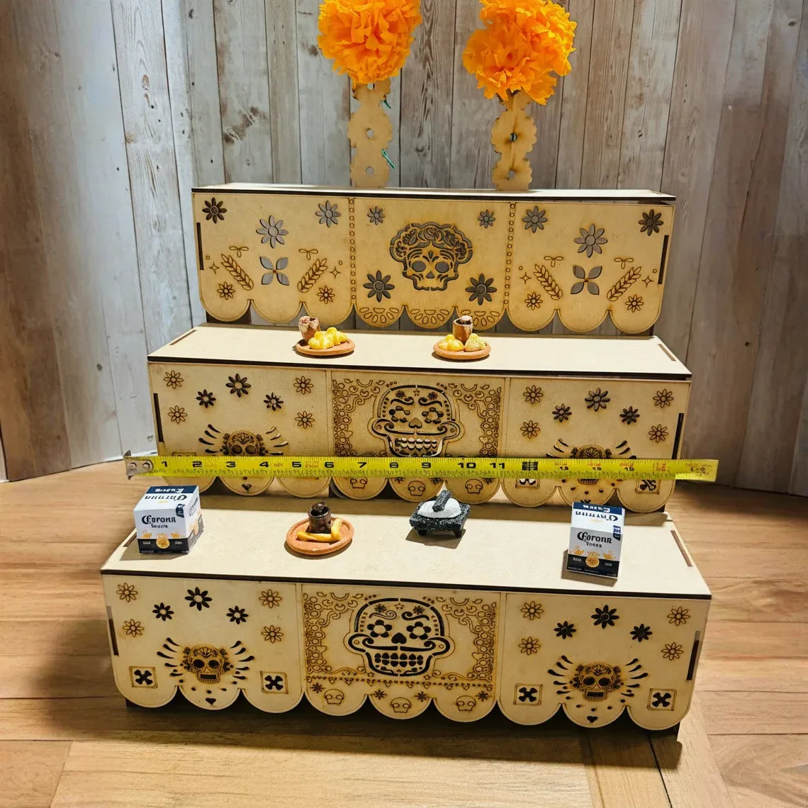 Altar de Madera para Ofrenda de Dia De Los Muertos Day of the Dead Wood Offering Altar