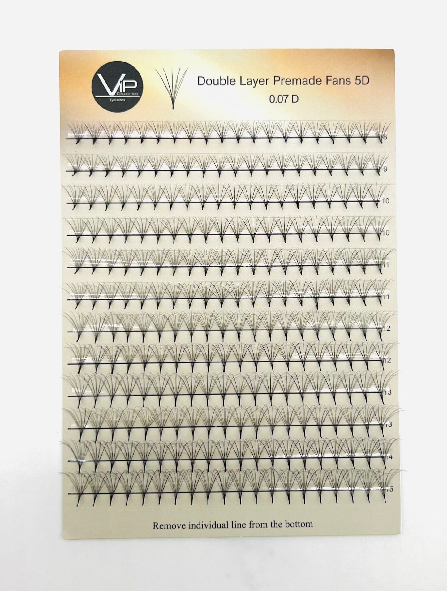 Double Layer Premade Fans 5D 8D MIX 8-15
