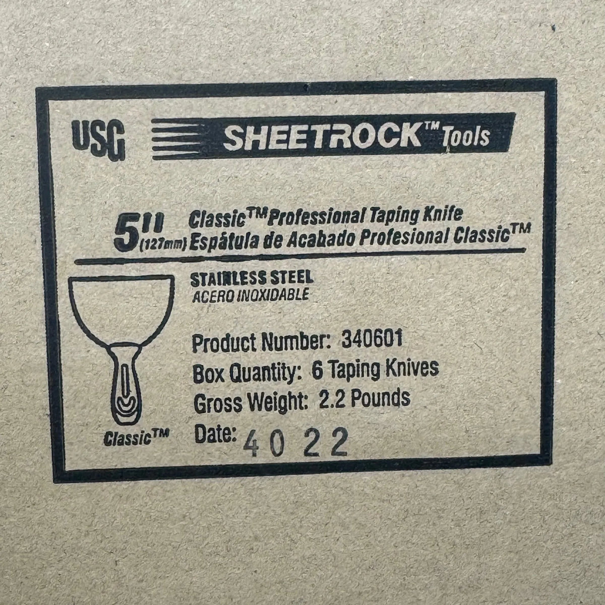 USG SHEETROCK TOOLS (2 PACK) Classic Professional Taping Knife 5" Green 340601 - 🆕 New Arrivals, All Products, Products from PayWut, 🛠️ Tools + Hardware - Little Red General Store