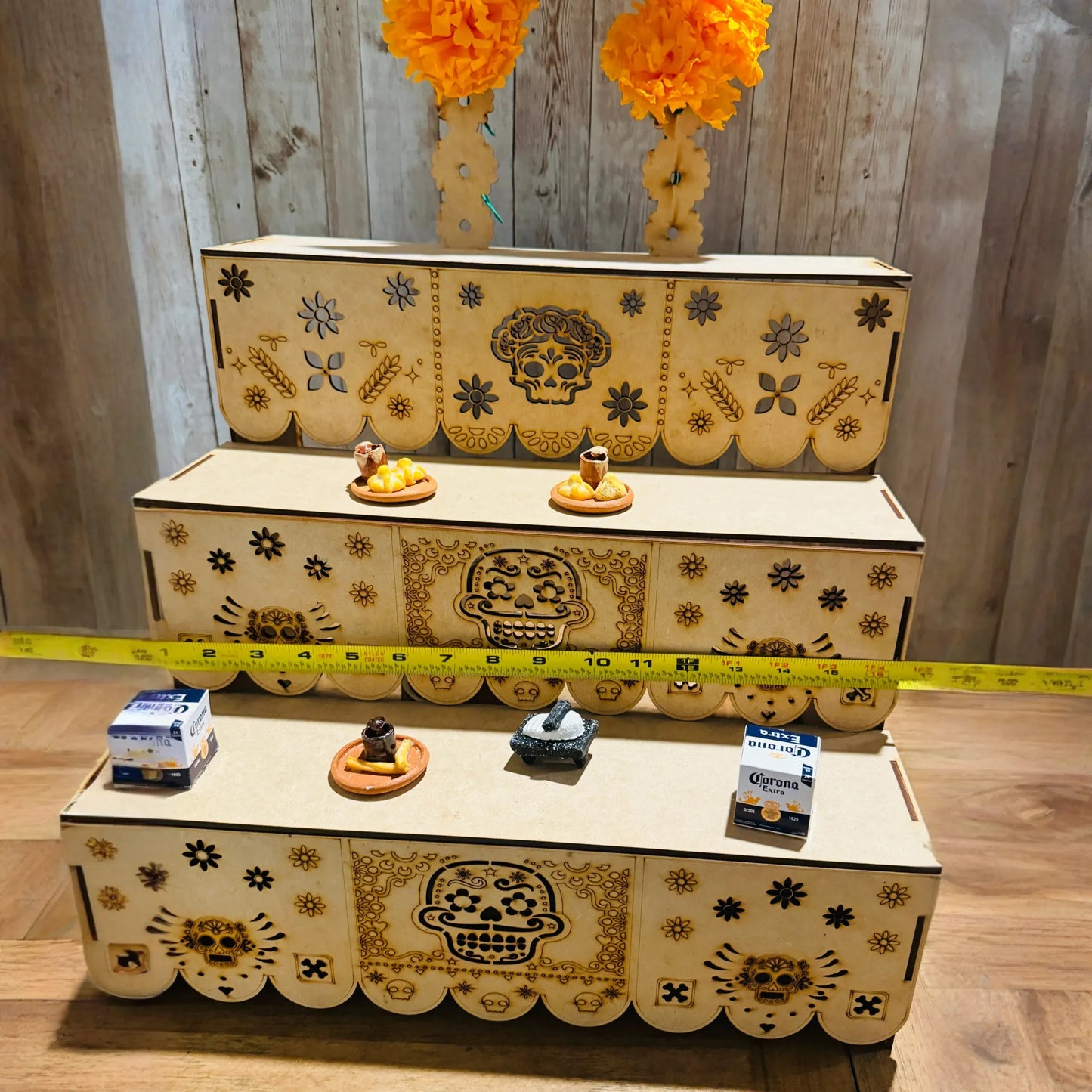 Altar de Madera para Ofrenda de Dia De Los Muertos Day of the Dead Wood Offering Altar