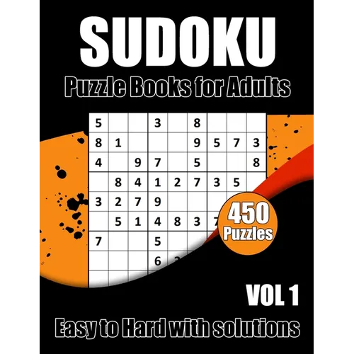 Sudoku Puzzles Easy to Hard: 450 Sudokus puzzle book for adults With Full Solutions