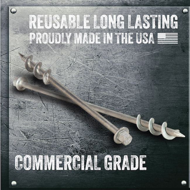 Ground Grabba Commercial Grade 36" Anchors (900mm) - 2 Pack