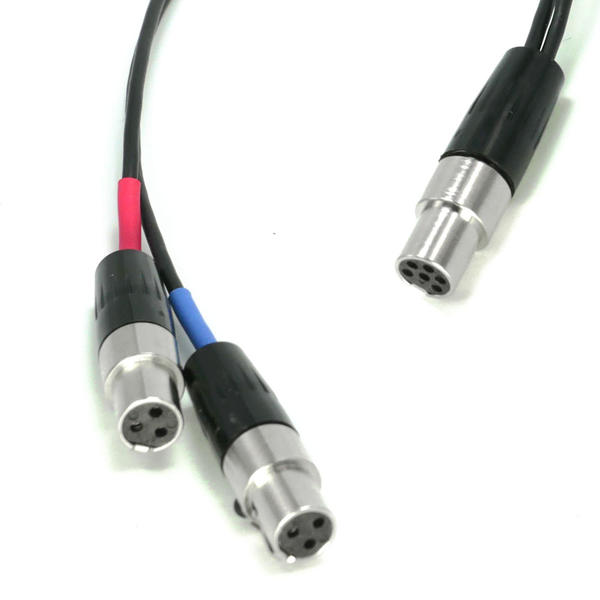 TA6F to Dual TA3F Audio Y-Cable - 18"