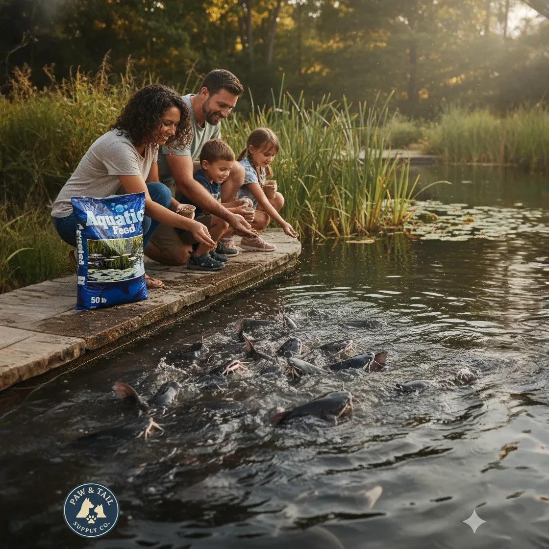 Aquatic Feed Catfish Floater Koi Fish Food 50lbs Floating Formula