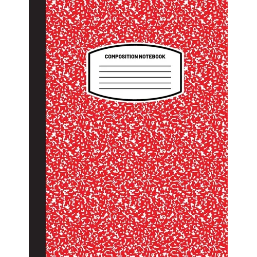 Classic Composition Notebook: (8.5x11) Wide Ruled Lined Paper Notebook Journal (Red) (Notebook for Kids, Teens, Students, Adults) Back to School and