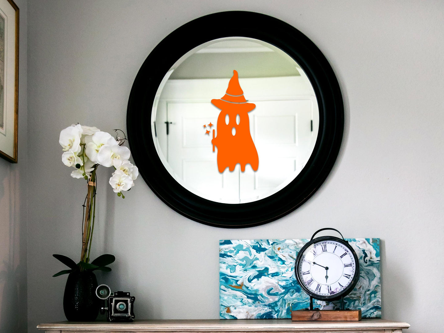 Ghost Witch Window Sticker | Vinyl Decal