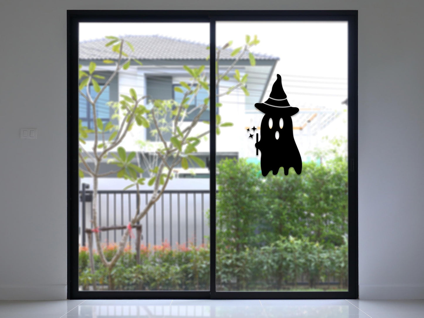 Ghost Witch Window Sticker | Vinyl Decal
