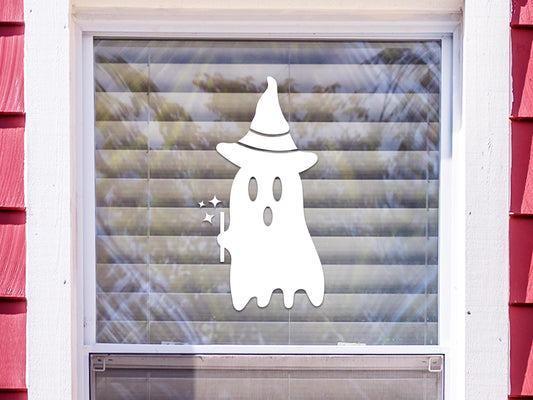 Ghost Witch Window Sticker | Vinyl Decal
