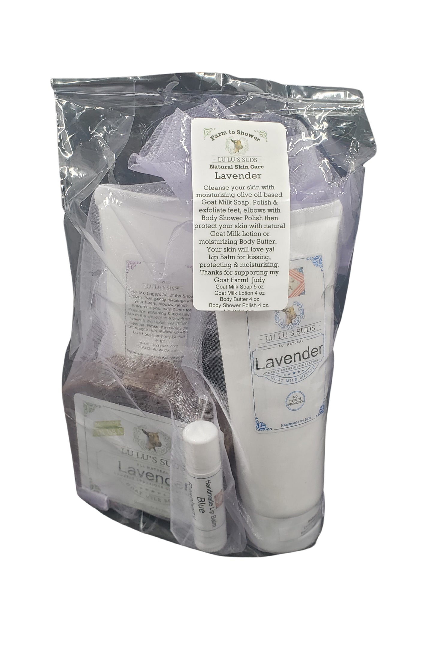 Susie's Rose Soap, Lotion, Body Butter, Body Shower Polish Gift Set