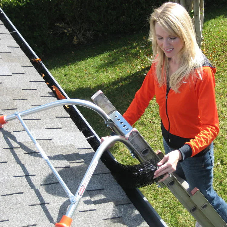 5 Inch Gutter Guards – Standard Size Brush Leaf Guard (4.25" Dia) – Easy Gutter Protection & Leaf Filter Alternative