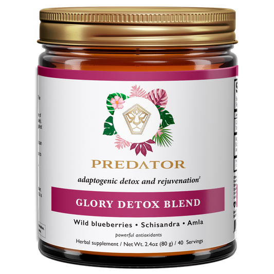 Glory Detox Blend - Wild Adaptogenic Berries - Wild Blueberries, Schisandra berries and Amla berries - 35 berries per teaspoon