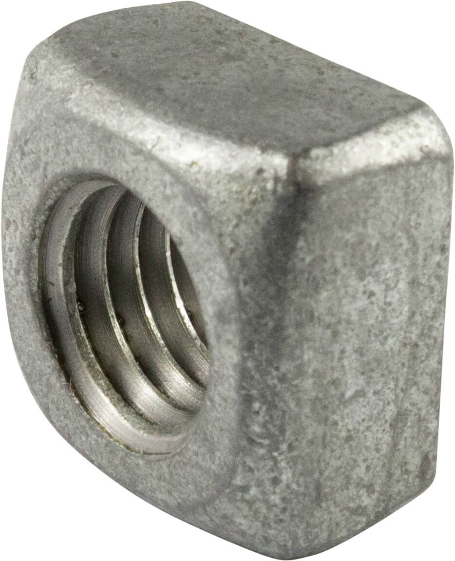 1/4-20 Grade 2 Square Nuts Hot Dipped Galvanized