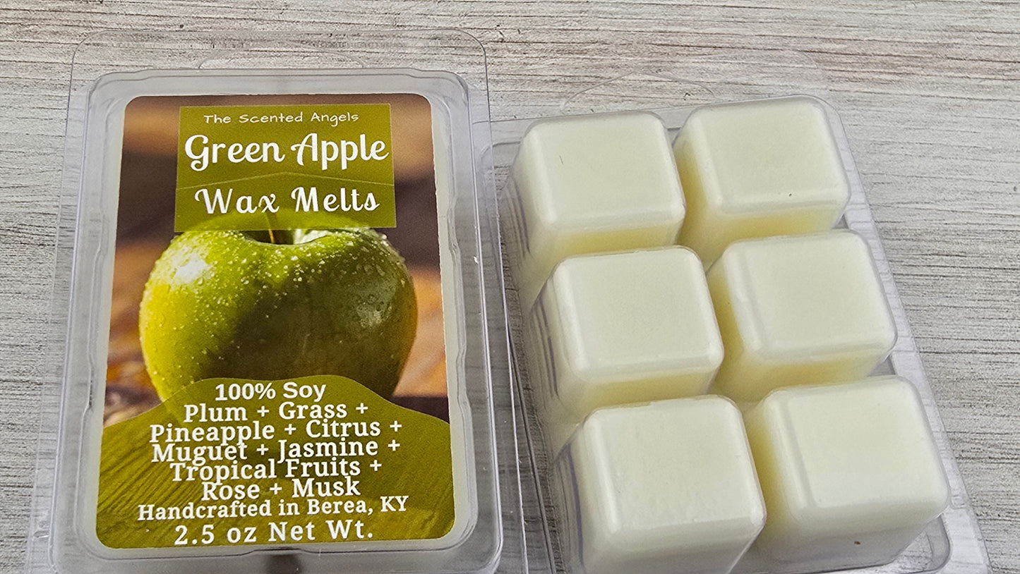 Green Apple Soy Wax Melts (Clamshells & Squeezable Wax)