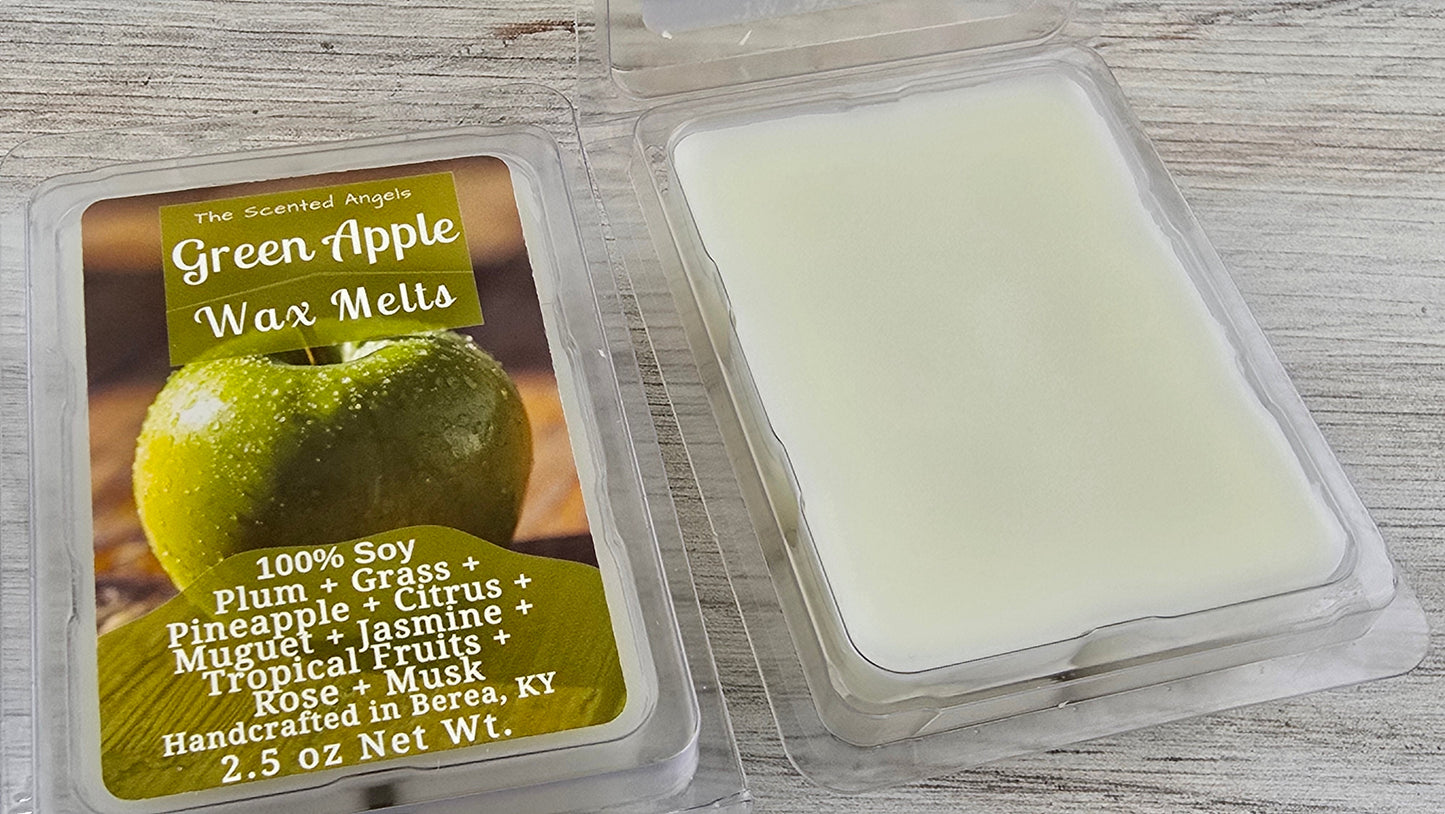 Green Apple Soy Wax Melts (Clamshells & Squeezable Wax)