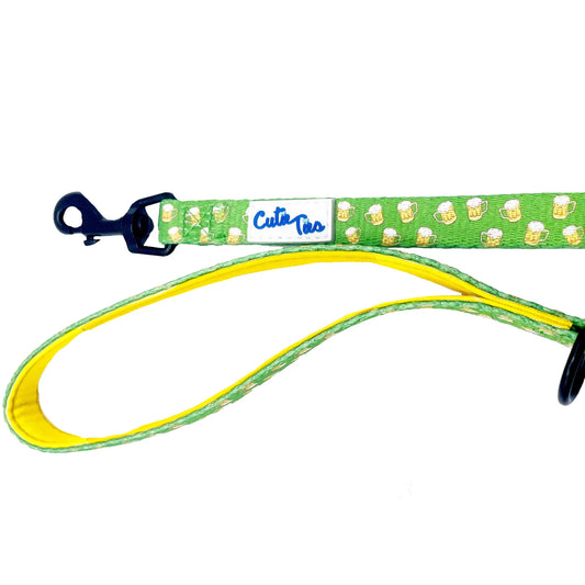 St. Patrick's Day Green Beer Dog Leash