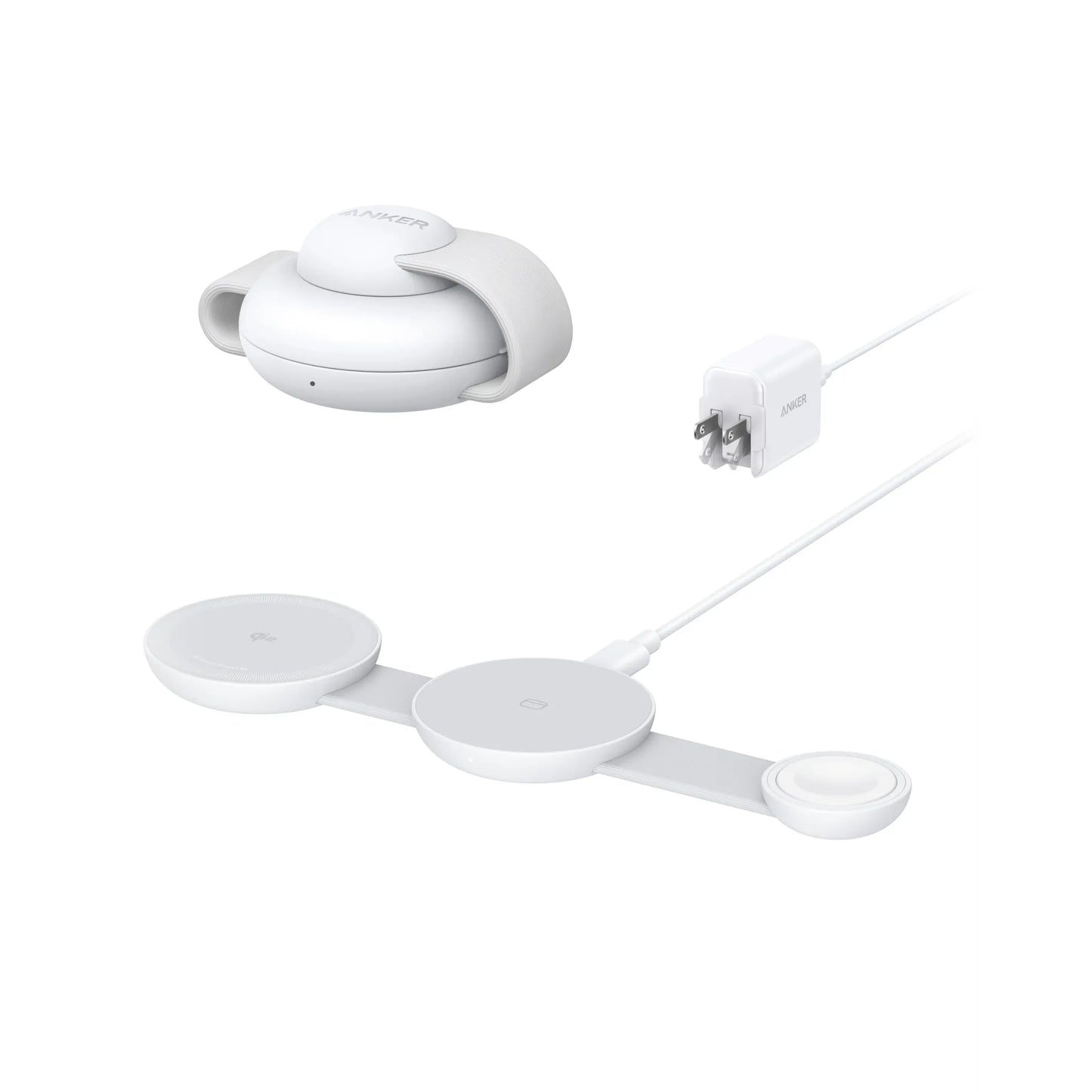 Anker MagGo Wireless Charging Station (3-in-1, Foldable Pad)