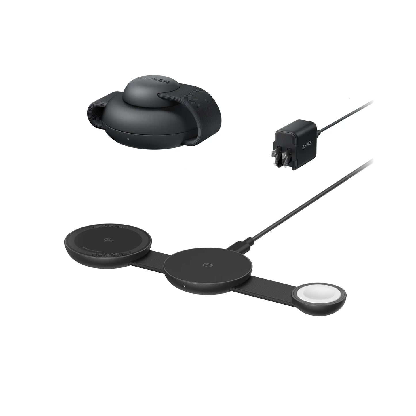 Anker MagGo Wireless Charging Station (3-in-1, Foldable Pad)