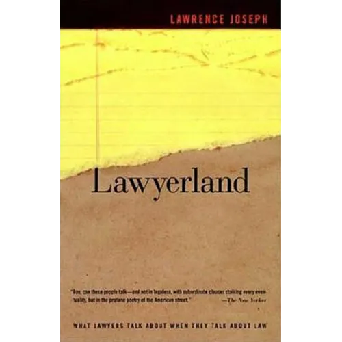 Lawyerland: An Unguarded, Street-Level Look at Law & Lawyers Today